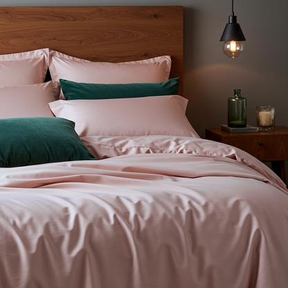 Luxe Baumwolle Satin Bettwäsche