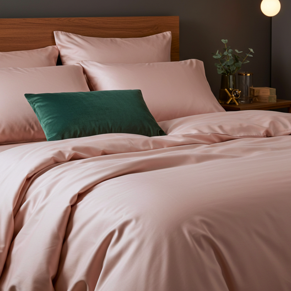 Luxe Baumwolle Satin Bettwäsche