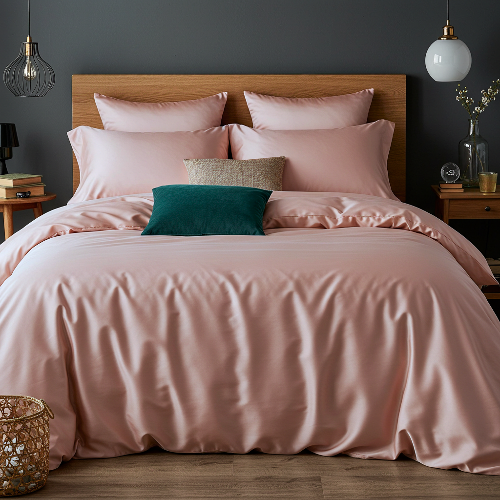 Luxe Baumwolle Satin Spannbettlaken