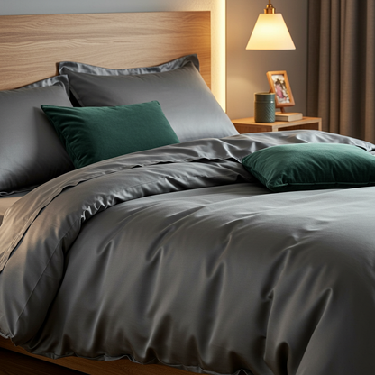 Luxe Baumwolle Satin Bettwäsche