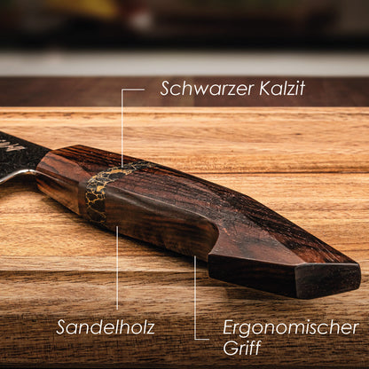 Damast Messerset "Sandelholz"
