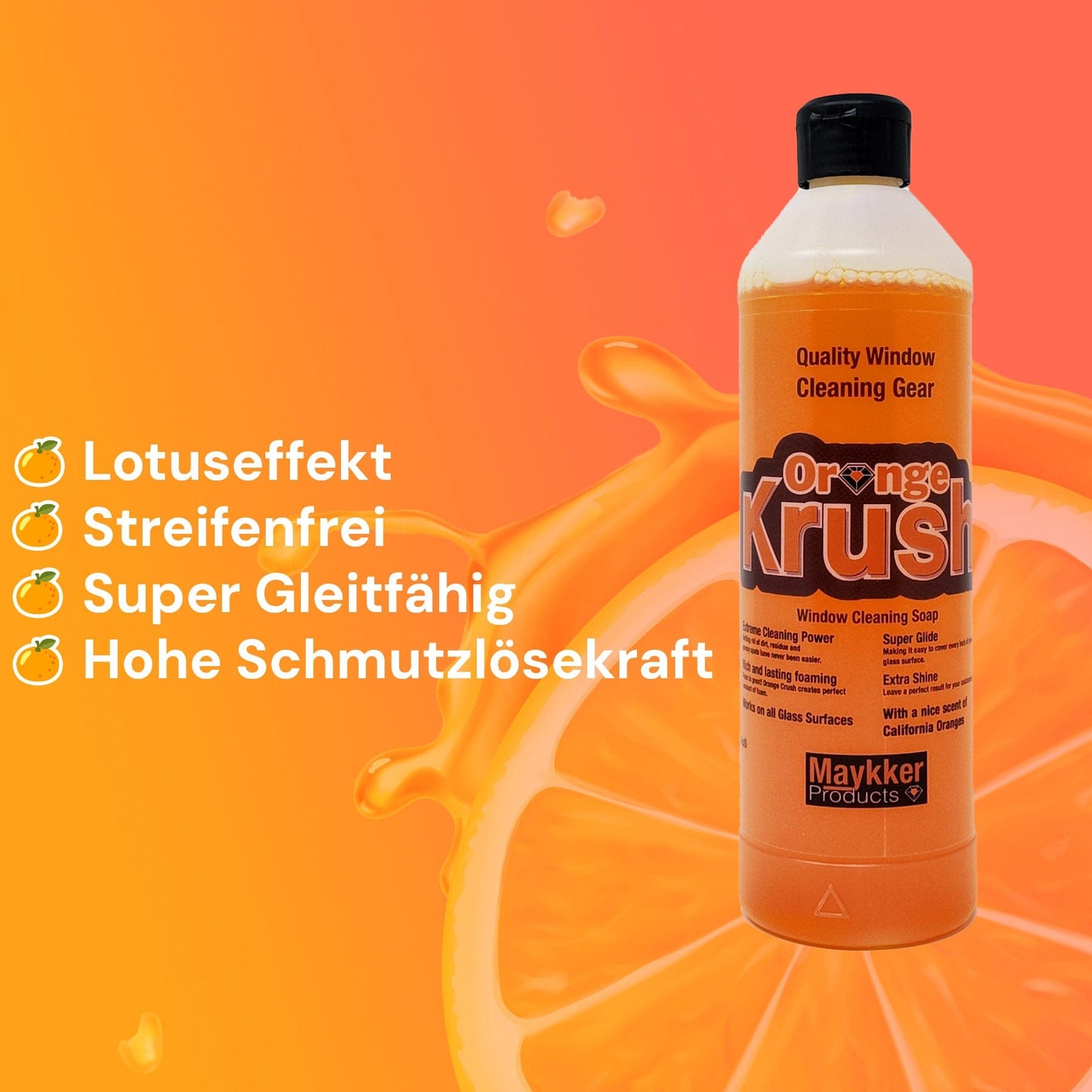 Maykker Orange Krush Glasreiniger