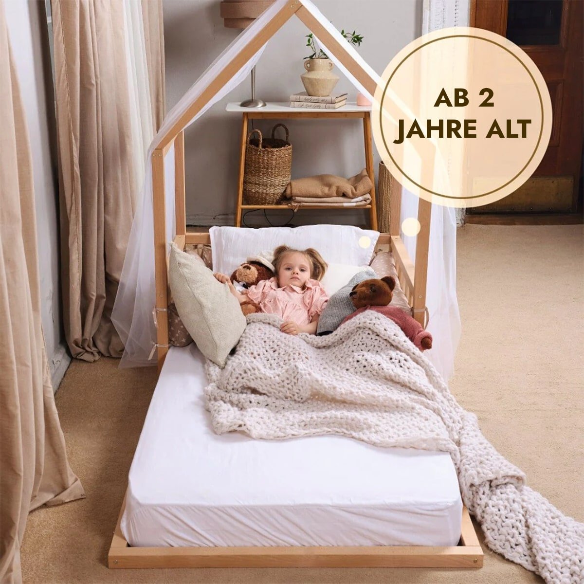 Montessori Kinderbett ab 2 Jahren