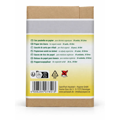 Papiertüten für Biomüll 10l | Müllbeutel für Biotonne