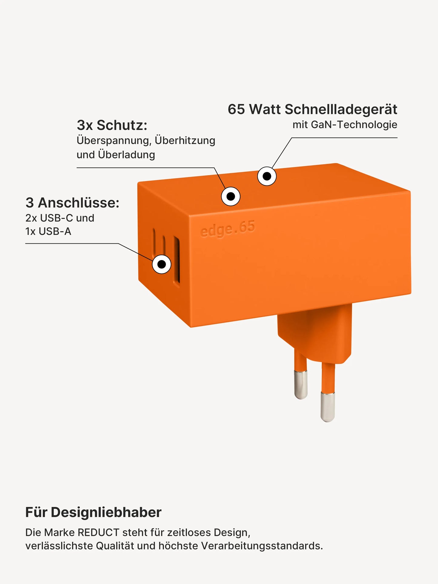 USB-C Ladegerät 65W + 2x USB-C Kabel (Autumn)