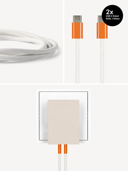 USB-C Ladegerät 65W + 2x USB-C Kabel (Autumn)