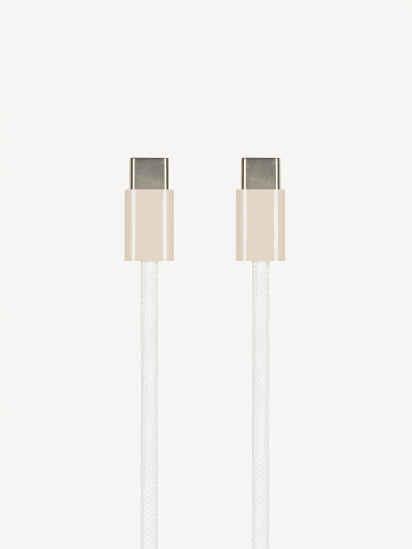 USB-C Kabel 60W gewebt | Farbe: Dune | Länge: 1m