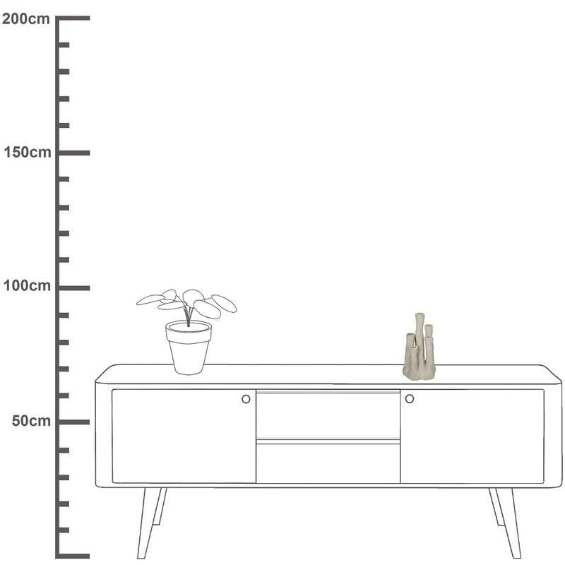 Blumenhalter Koraal – Ecru – Keramik Vase in Korallenform – Dekorativer Blumenhalter für Trockenblumen & Zweige – Maße 18×18×30cm