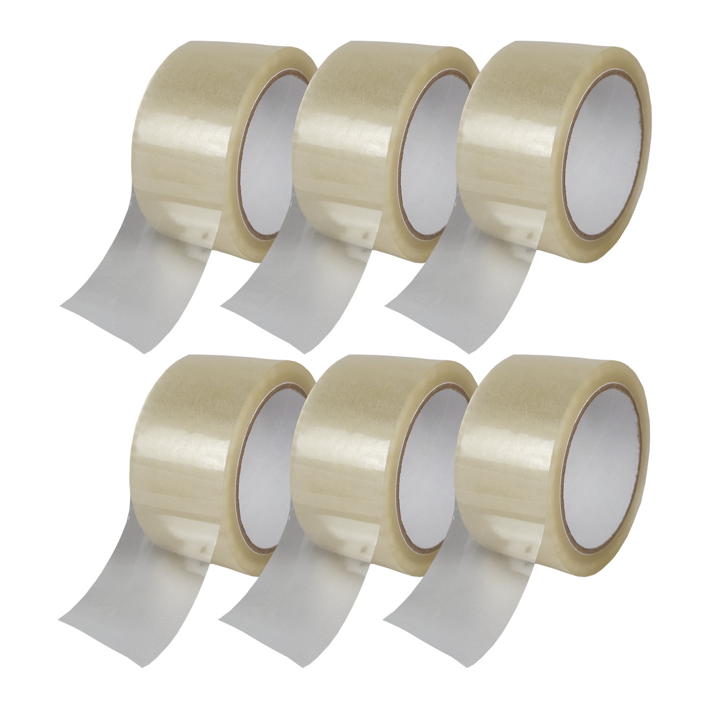 Transparentes Klebeband - Leise abrollend - 50mm x 66m - ca. 50µm