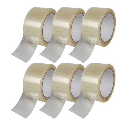 Transparentes Klebeband - Leise abrollend - 50mm x 66m - ca. 50µm