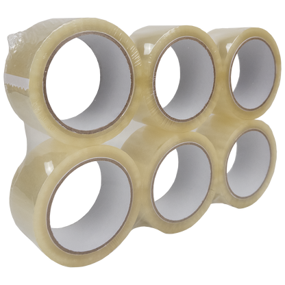 Transparentes Klebeband - Leise abrollend - 50mm x 66m - ca. 50µm