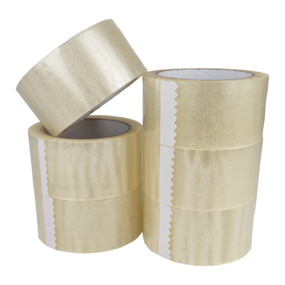 Transparentes Klebeband - Leise abrollend - 50mm x 66m - ca. 50µm