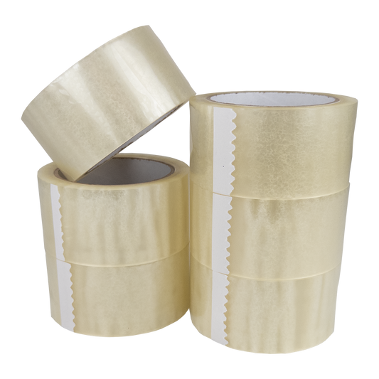 Transparentes Klebeband - Leise abrollend - 50mm x 66m - ca. 50µm